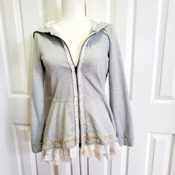 Johnny Was Embroidered Boho Sweatshirt Small Cottagecore Festival - Picture 4 of 15